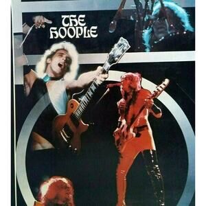 Mott The Hoople Band Poster Original 1975 Glam Rock Music 22" Wall Art UNUSED
